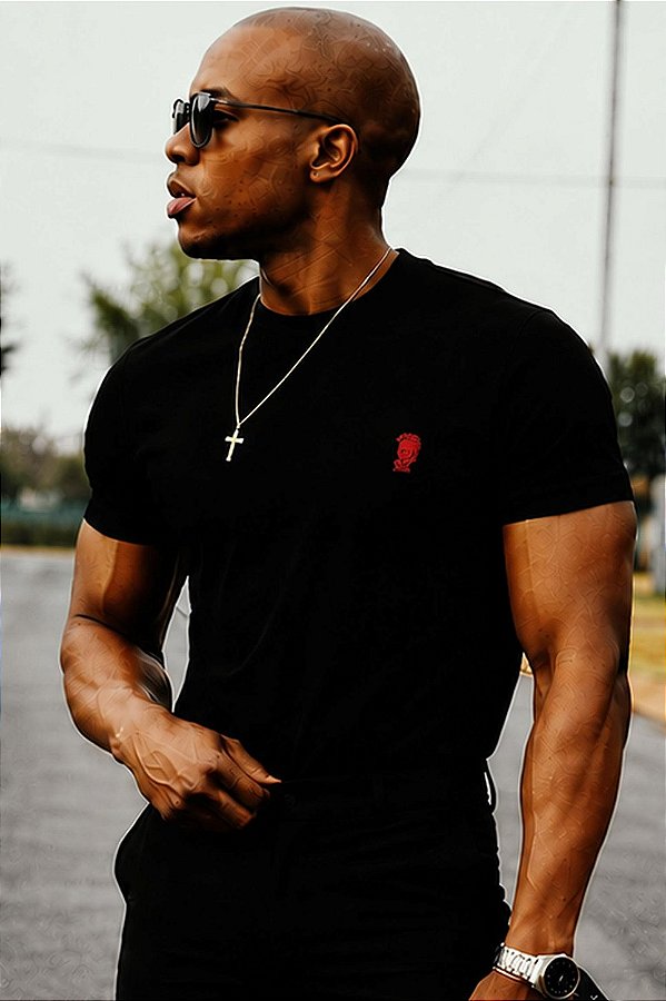 Camiseta Básica Premium Logo Emborrachado
