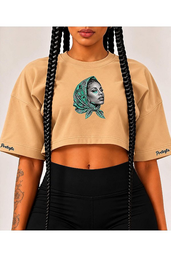 Cropped Overesized Canela Alicia Keys