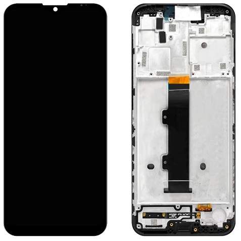 FRONTAL TELA DISPLAY LCD MOTOROLA MOTO G10 (XT2127) COM ARO 1 LINHA