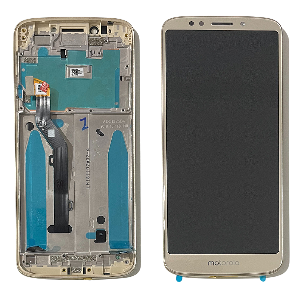 Frontal Tela Display Moto G6 Play Xt1922 Com Aro Original