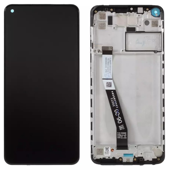 Frontal Tela Display Xiaomi Redmi Note 9 Com aro 1 Linha