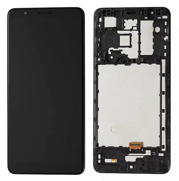 FRONTAL TELA DISPLAY SAMSUNG A01 CORE (A013) COM ARO 1 LINHA