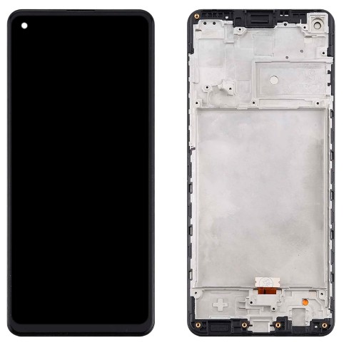 Frontal Tela Display Samsung A21S (A217) Com Aro 1 Linha