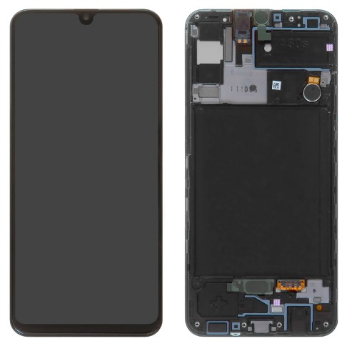 FRONTAL TELA DISPLAY SAMSUNG A50 / A30 COM ARO 1 LINHA OLED VIVID