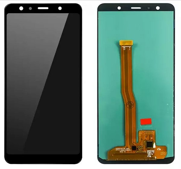 FRONTAL TELA DISPLAY SAMSUNG A7 2018 (A750) 1 LINHA OLED