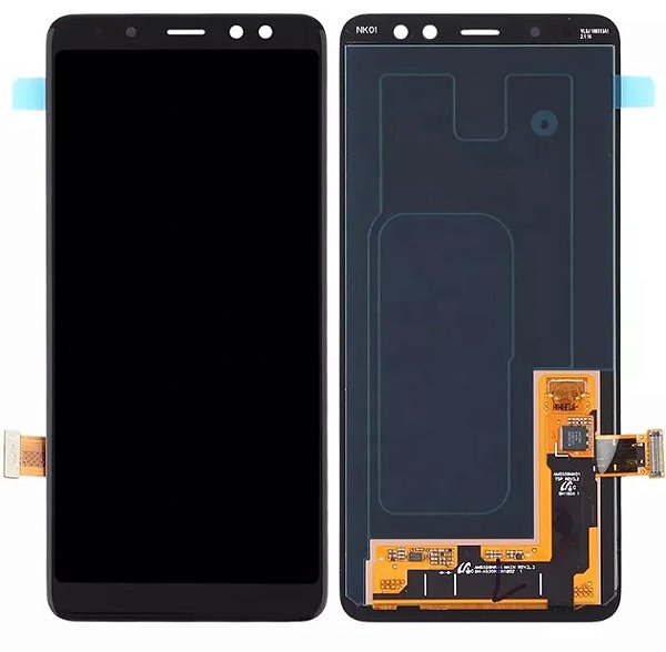 FRONTAL TELA DISPLAY SAMSUNG A8 2018 (A530) 1 LINHA OLED