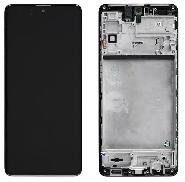 Frontal Tela Display Samsung M51 Com Aro Oled 1 Linha