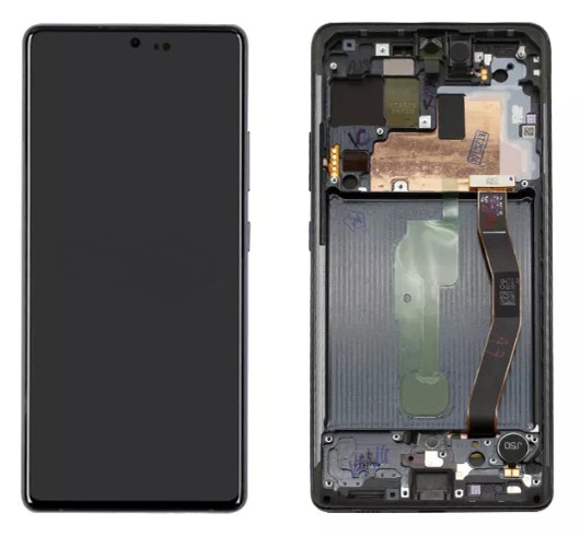 FRONTAL TELA DISPLAY SAMSUNG S10 LITE 1 LINHA AMOLED