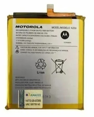 BATERIA MOTOROLA MOTO G8 POWER XT2041 (KZ50) 1 LINHA