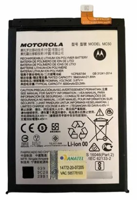 BATERIA MOTOROLA MOTO G9 POWER / MOTO G60 (MC50) 1 LINHA