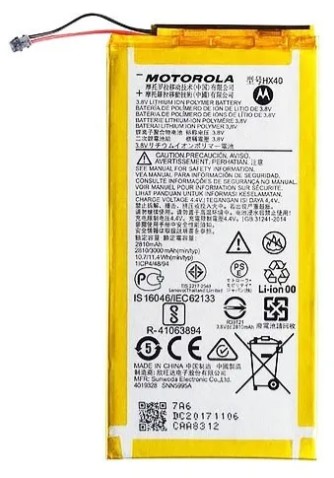 BATERIA MOTOROLA MOTO X4 XT1906 (HX40) ORIGINAL NACIONAL