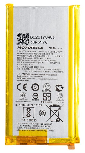 BATERIA MOTOROLA MOTO Z PLAY XT1635 (GL40) ORIGINAL NACIONAL