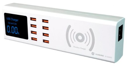 CARREGADOR COM WIRELESS SS309WD 8 EM 1