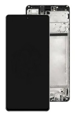 FRONTAL TELA DISPLAY SAMSUNG M62 1 LINHA COM ARO INCELL