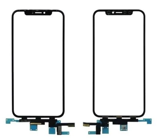 VIDRO COM TOUCH IPHONE X / XS FLEX CURTO