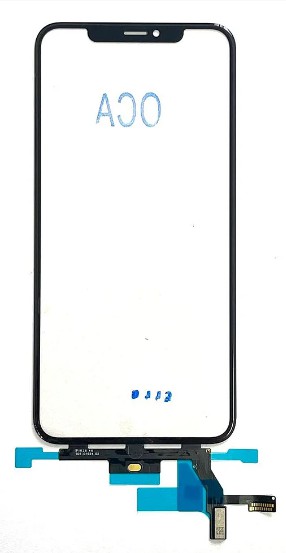 VIDRO COM TOUCH IPHONE XS MAX  FLEX CURTO