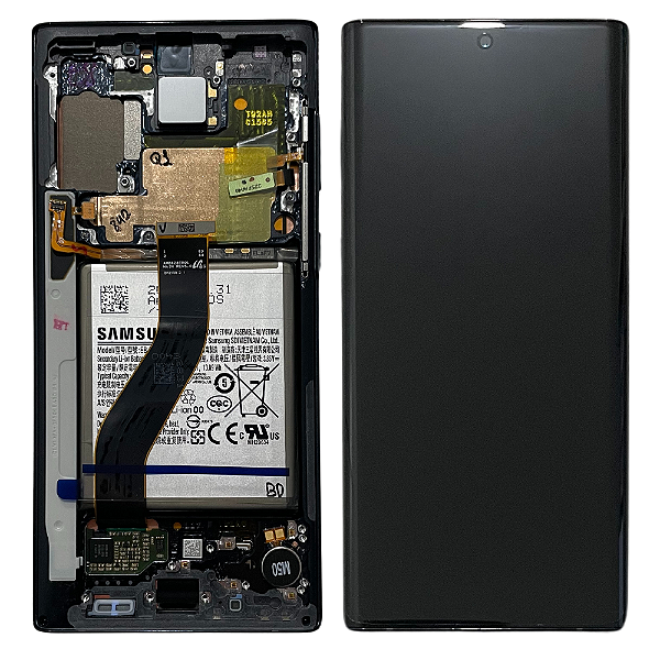 Frontal Tela Display Samsung Note 10 N970 Com Aro Original