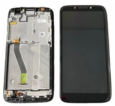 FRONTAL TELA DISPLAY LCD MOTOROLA MOTO E5 PLAY COM ARO (XT1920) 1 LINHA