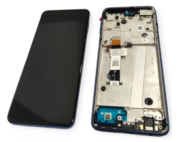 FRONTAL TELA DISPLAY LCD MOTOROLA MOTO G 5G PLUS (XT2075)  COM ARO 1 LINHA