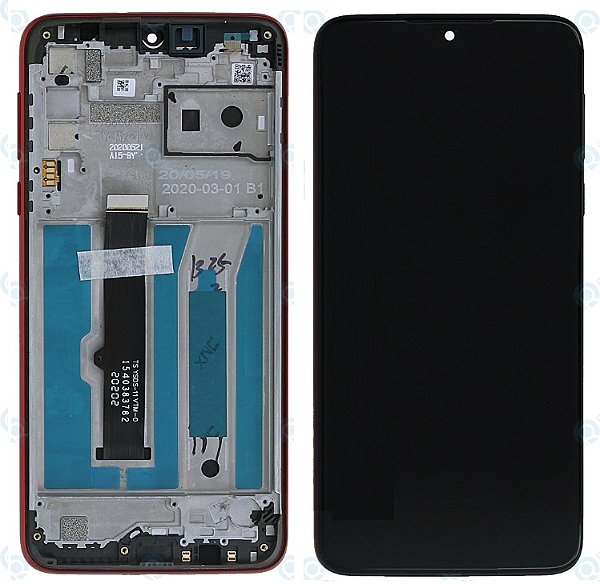 Frontal Tela Display Moto G8 Play Com Aro Original