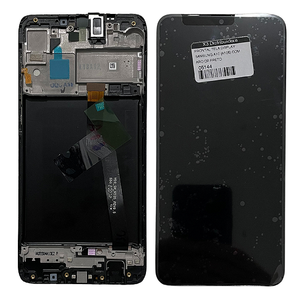 FRONTAL TELA DISPLAY SAMSUNG A10 (A105) COM ARO ORIGINAL NACIONAL