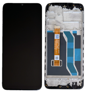 FRONTAL TELA DISPLAY LCD REALME C3 COM ARO 1 LINHA