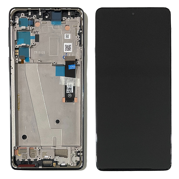 Frontal Tela Display Moto Edge 20 XT2143 Com Aro Original