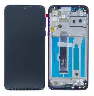 Frontal Tela Display Moto One Macro XT2016 Com Aro Original
