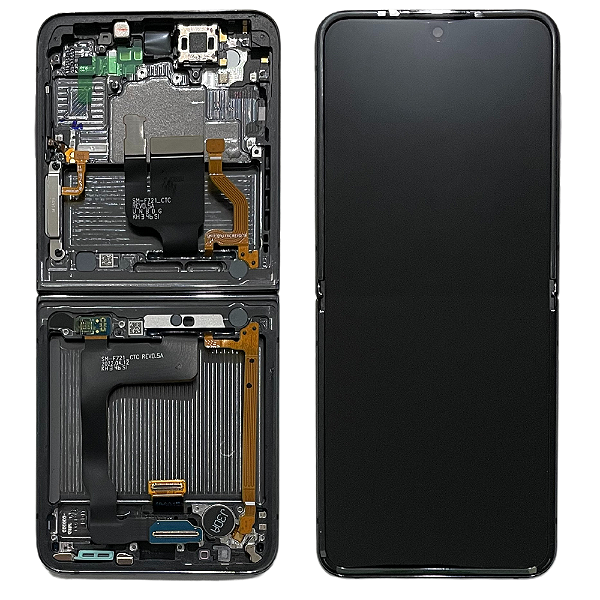 Frontal Tela Display Samsung Z Flip 4 F721 Com Aro Original