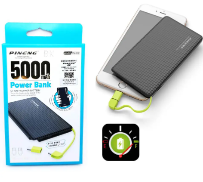 CARREGADOR PORTATIL PINENG 5000MAH