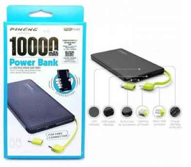 CARREGADOR PORTATIL PINENG 10000MAH