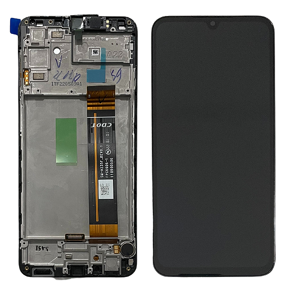 Frontal Tela Display Samsung A23 4G A235 Com Aro Original