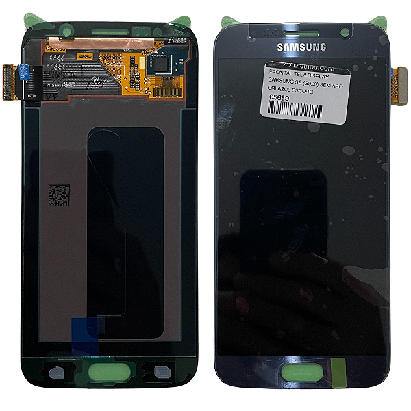 FRONTAL TELA DISPLAY SAMSUNG S6 (G920) SEM ARO ORIGINAL NACIONAL