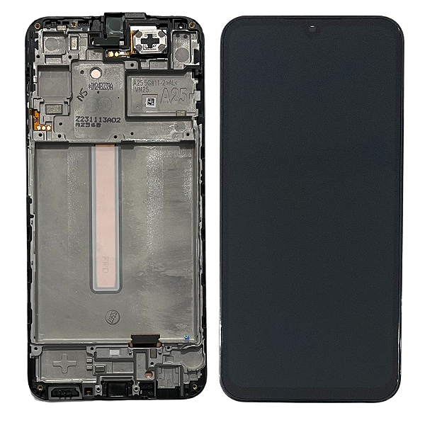 Frontal Tela Display Samsung A25 5G A256 Com Aro Original