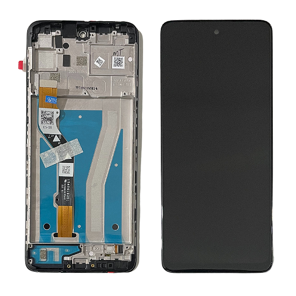 Frontal Tela Display Moto G60 Xt2135 Com Aro Original
