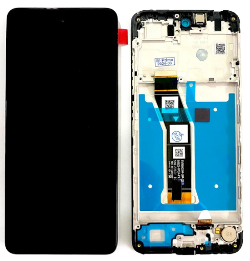 FRONTAL TELA DISPLAY MOTOROLA MOTO G04 (XT2421) COM ARO PRIME