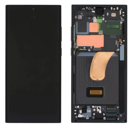 FRONTAL TELA DISPLAY SAMSUNG S23 ULTRA (S918) OLED COM ARO DIAMONDS