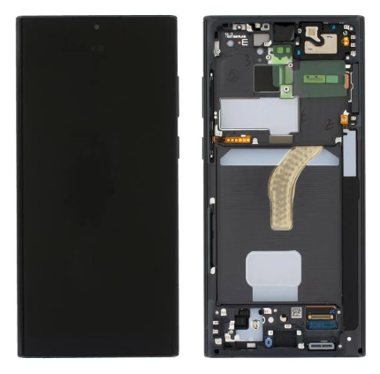 Frontal Tela Display Samsung S22 Ultra (S908) Oled Com Aro Vivid