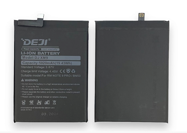 Bateria Xiaomi Note 9 Pro (BN53) Deji
