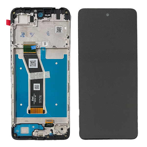 Frontal Tela Display Moto G04 XT2421 Com Aro Original