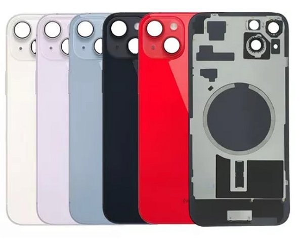TAMPA TRASEIRA APPLE IPHONE 14 PLUS COM LENTE ARO E ANEL MAGNETICO