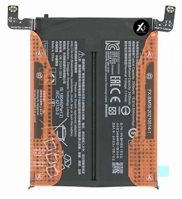 BATERIA XIAOMI MI 11T PRO (BM58) ORIGINAL