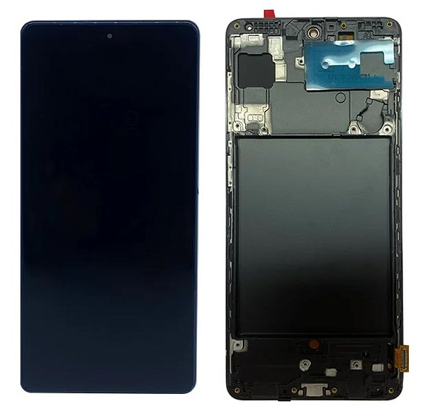 Frontal Tela Display Samsung A71 (A715) Com Aro Oled Vivid