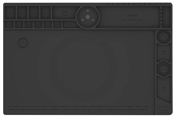 MANTA ANTIESTÁTICA RÍGIDA COM SUPORTE PARA MICROSCÓPIO 480MM X 318MM RELIFE  RL-160B