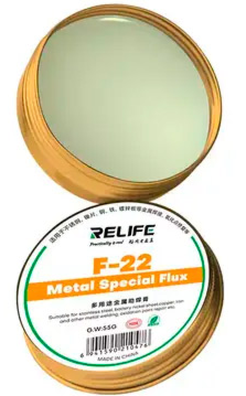 FLUXO DE SOLDA EM PASTA ESPECIAL 55G RELIFE F-22