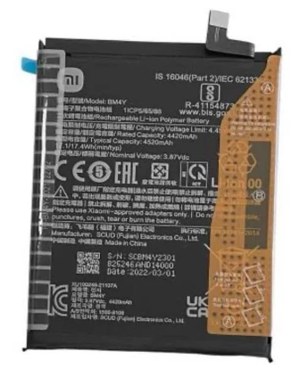 BATERIA XIAOMI POCO F3 / REDMI K40 PRO (BM4Y) 1 LINHA