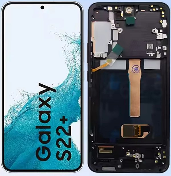 Frontal Tela Display Samsung S22 Plus S906 Com Aro Oled Vivid