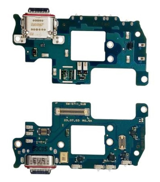 Placa Sub Conector de Carga Samsung S23FE S711 Original