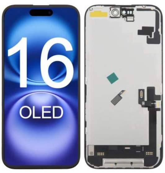 Frontal Tela Display iPhone 16 Soft Oled (Troca Ci)