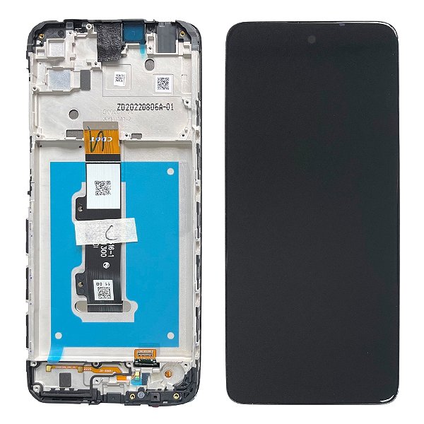 Frontal Tela Display Moto E32 XT2227 Com Aro Original